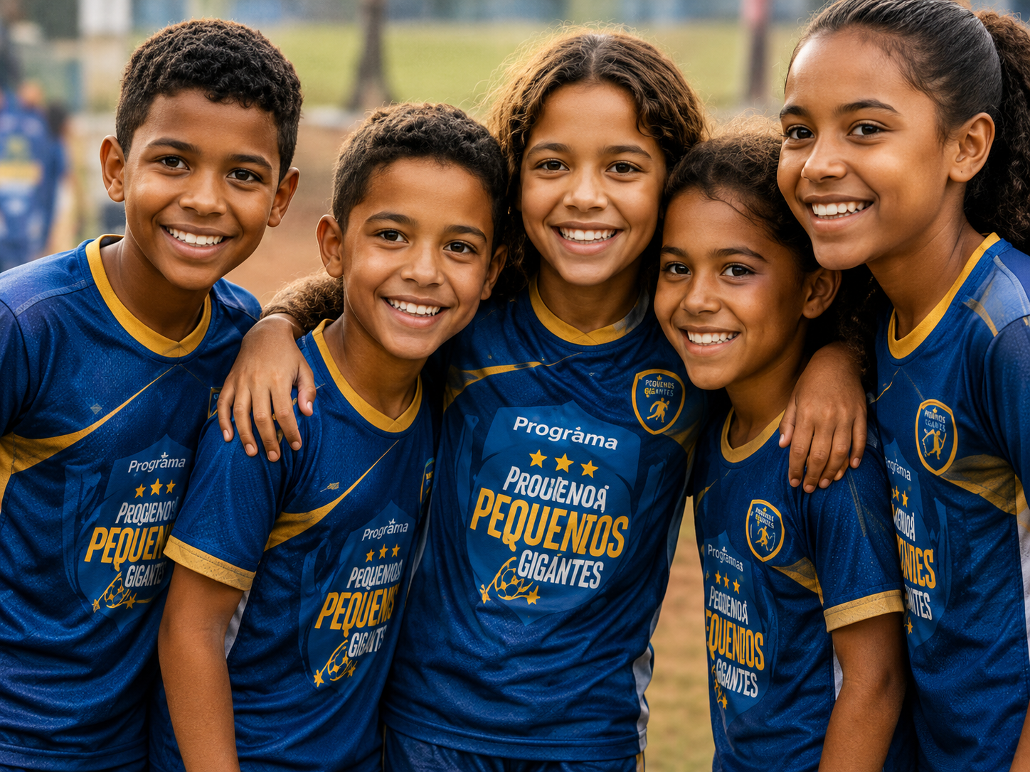 Crianças participantes do Programa Pequenos Gigantes